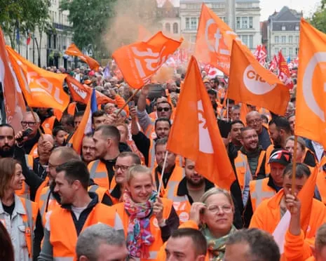 France-Wide Protest Demonstrations Sees Vast Numbers Taking to the Streets In France